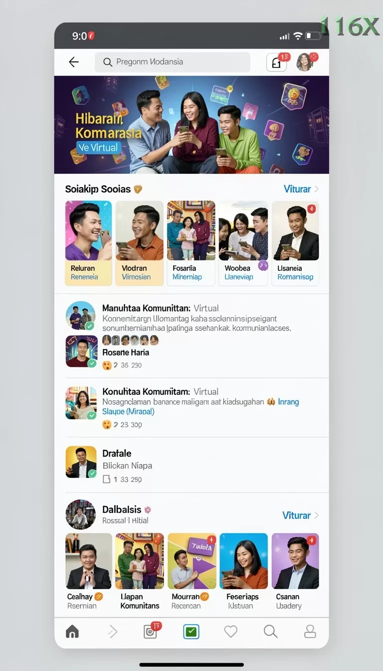 Cuplikan layar 365ZK — halaman utama
